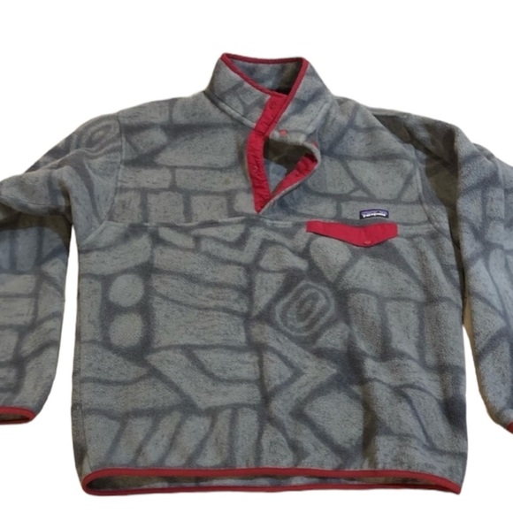 Patagonia Other - PATAGONIA Mens Synchilla Snap T Pullover in Shale Gray Stone Size Small